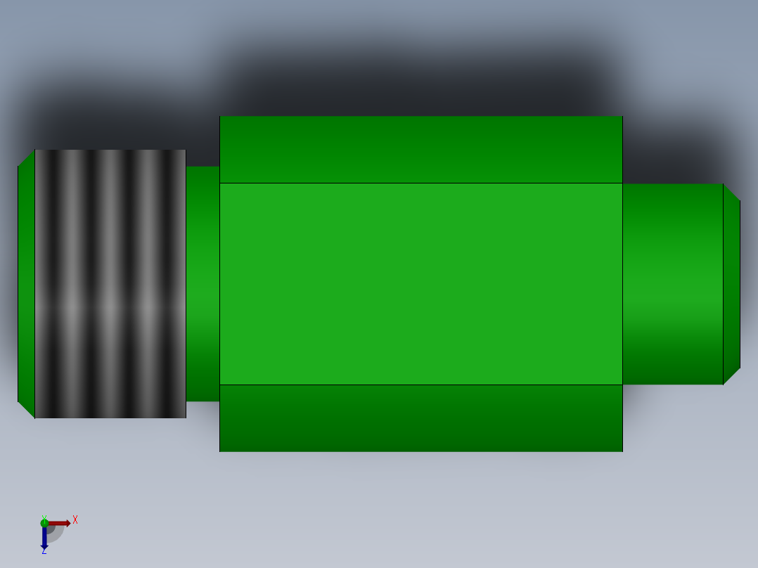 线轮轴 Ⅵ俯视图