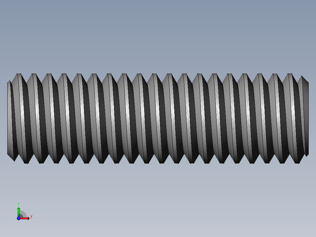 DIN 913-ISO 4026 固定螺钉-M6 L=20.SLDPRT前视图