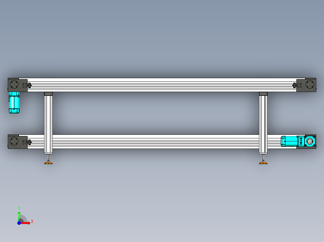 LE-小驱动头倍速链双向运转前视图