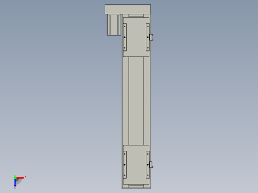 直线模组LHC17-S700-L设计图纸俯视缩略图