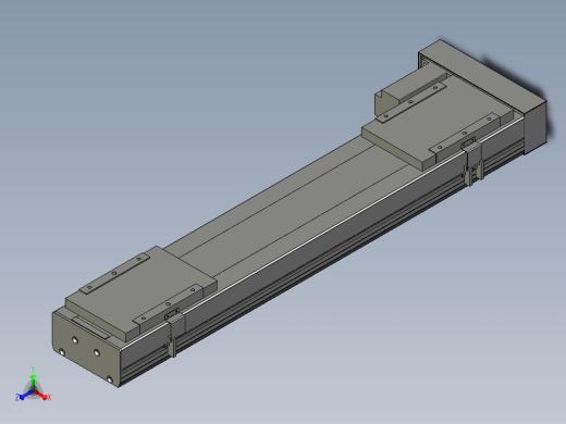 直线模组LHC17-S700-L设计图纸正等轴测缩略图