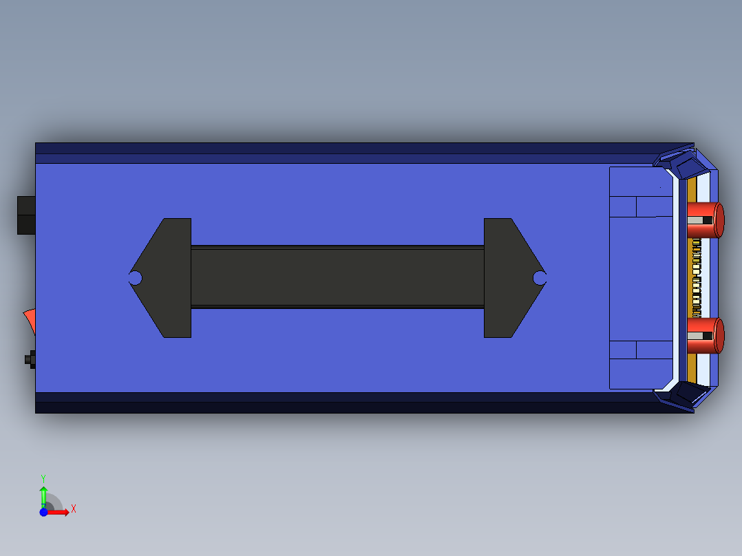 电焊机外壳模型前视图