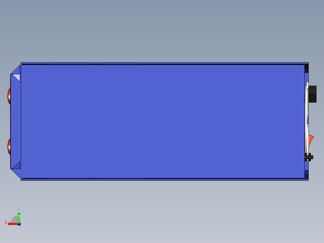 电焊机外壳模型后视图