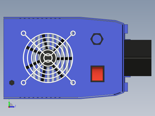 电焊机外壳模型左视缩略图