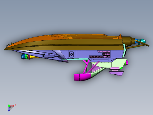 007邦德的改装快艇俯视缩略图