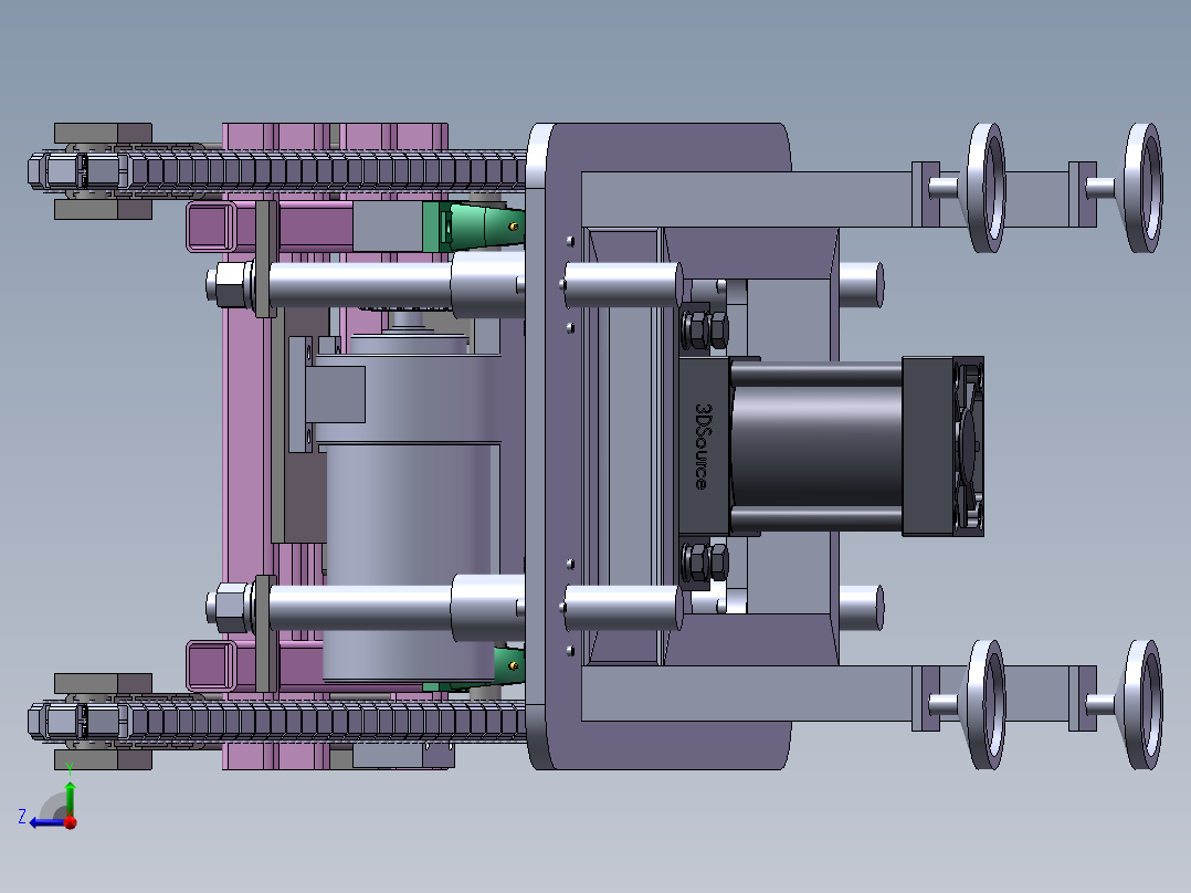 顶升移栽机构右视图
