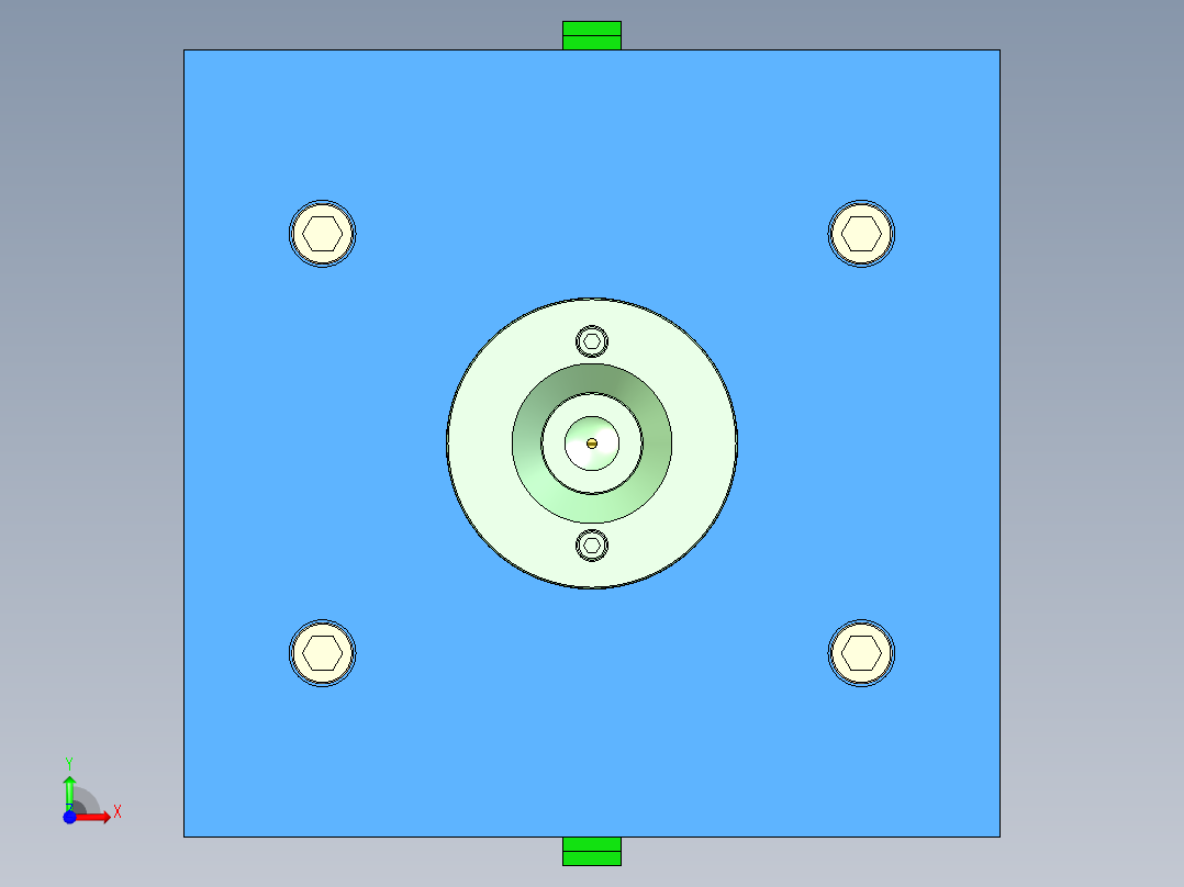 玩具车赛车前交叉臂模具前视图