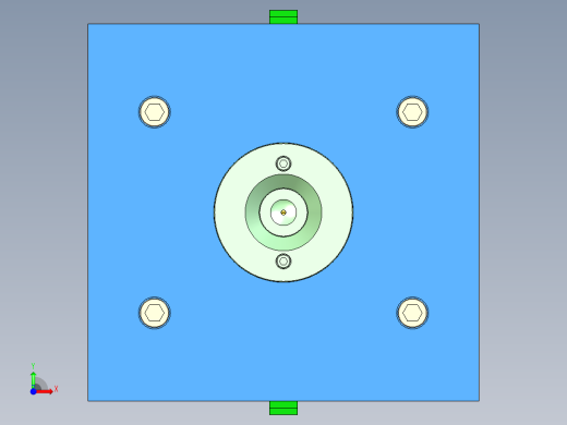玩具车赛车前交叉臂模具前视缩略图