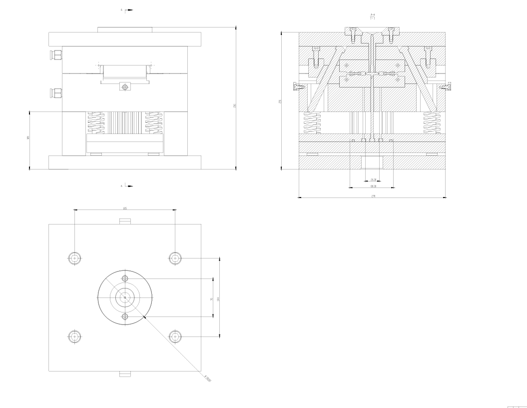 玩具车赛车前交叉臂模具
