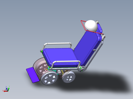 Q219-带头罩的躺椅的设计【三维SolidWorks】