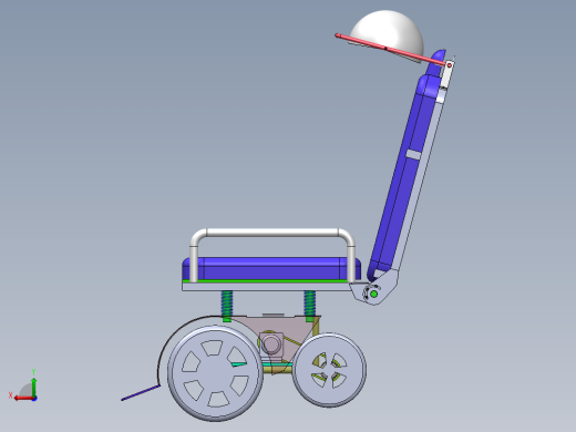 Q219-带头罩的躺椅的设计【三维SolidWorks】后视缩略图
