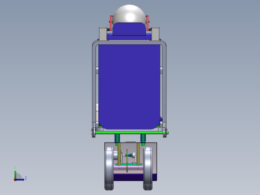 Q219-带头罩的躺椅的设计【三维SolidWorks】左视缩略图