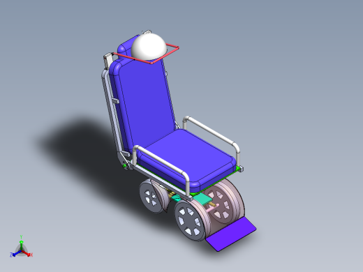 Q219-带头罩的躺椅的设计【三维SolidWorks】正等轴测缩略图