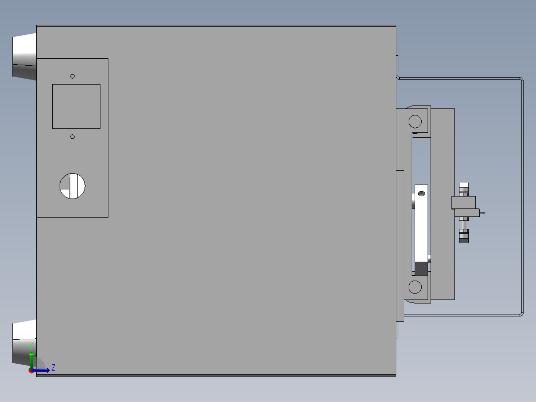 自动切割机左视图