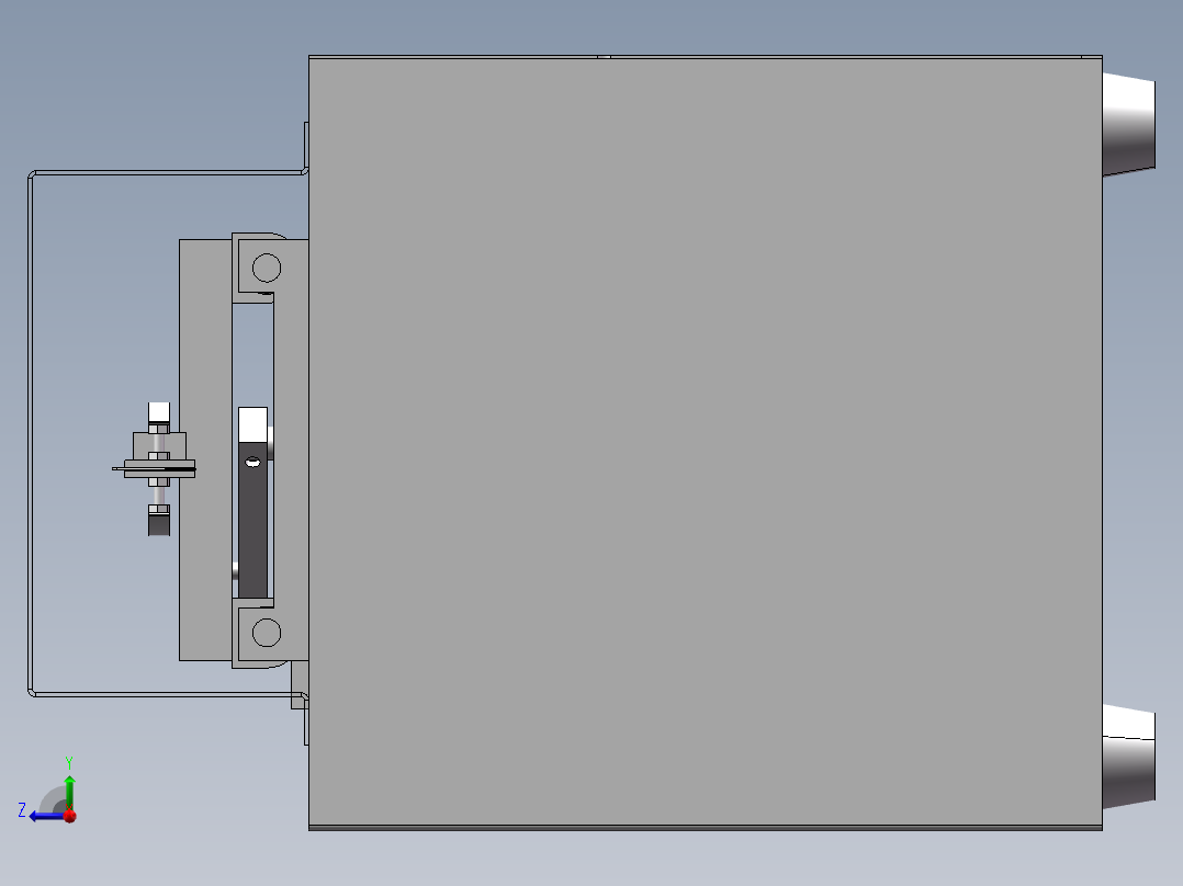 自动切割机右视图