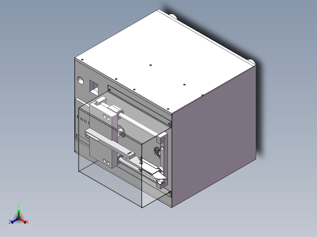 自动切割机正等轴测图