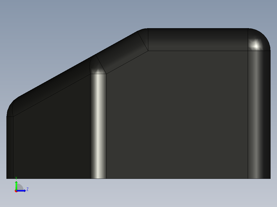 型材-KJN SLAM LATCH 2ND PART左视图