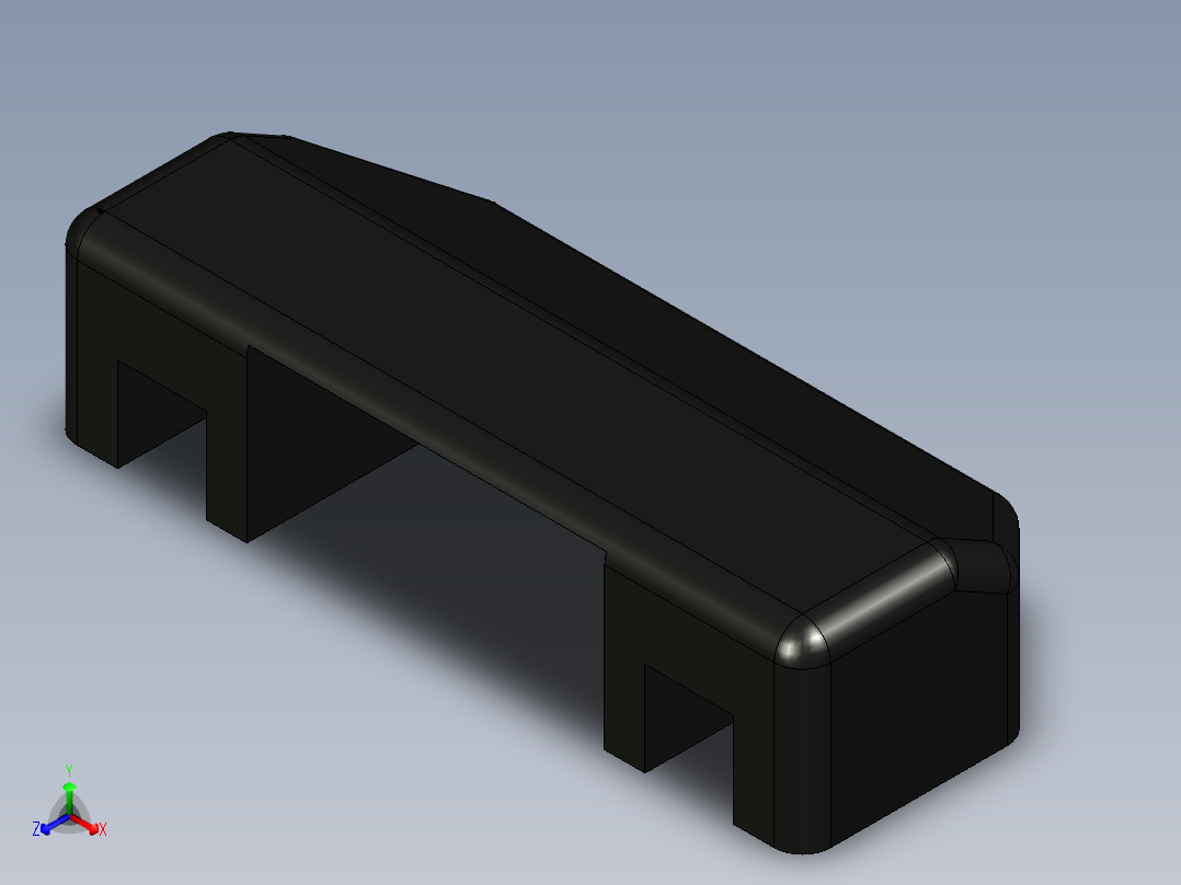 型材-KJN SLAM LATCH 2ND PART正等轴测图