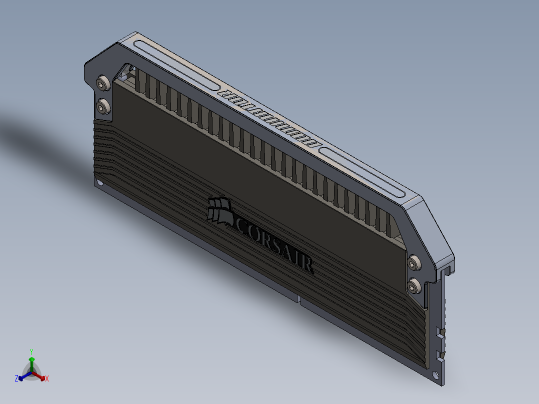 内存条 (2)正等轴测图