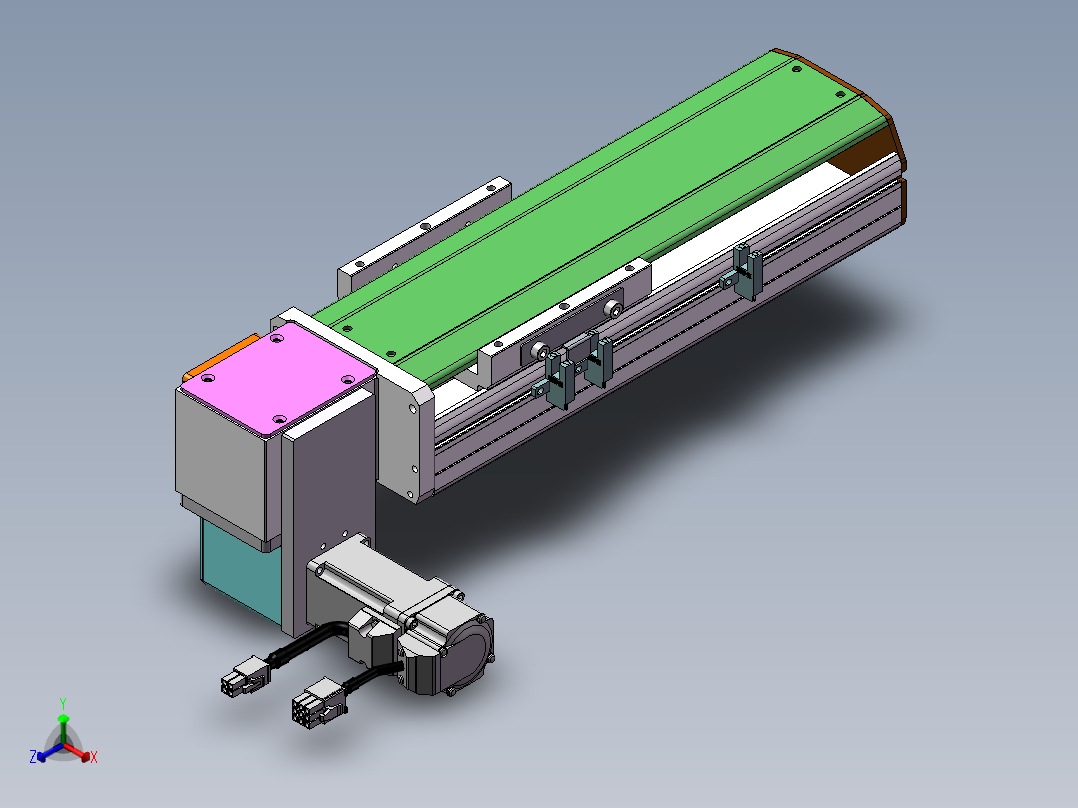 MTB同步带半封闭MTB10-LD-100W主视图