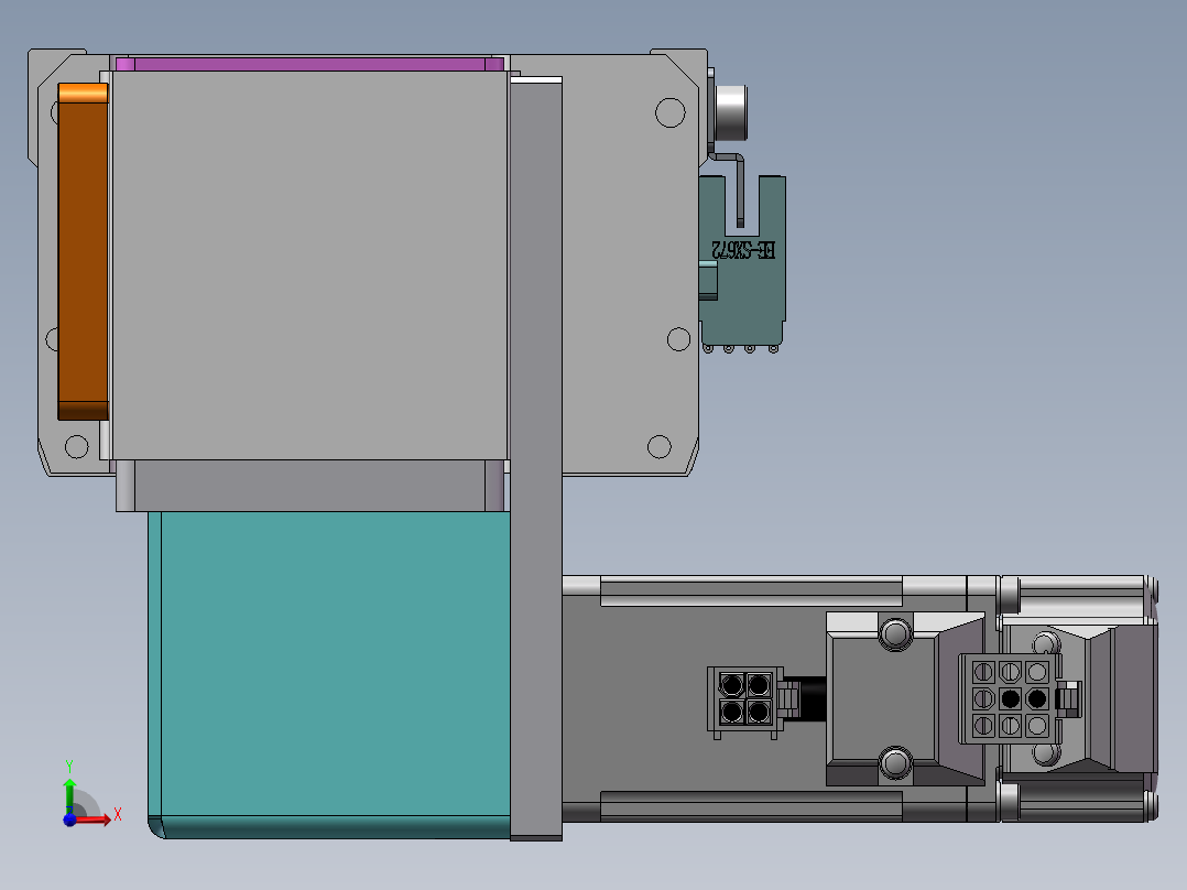 MTB同步带半封闭MTB10-LD-100W前视图