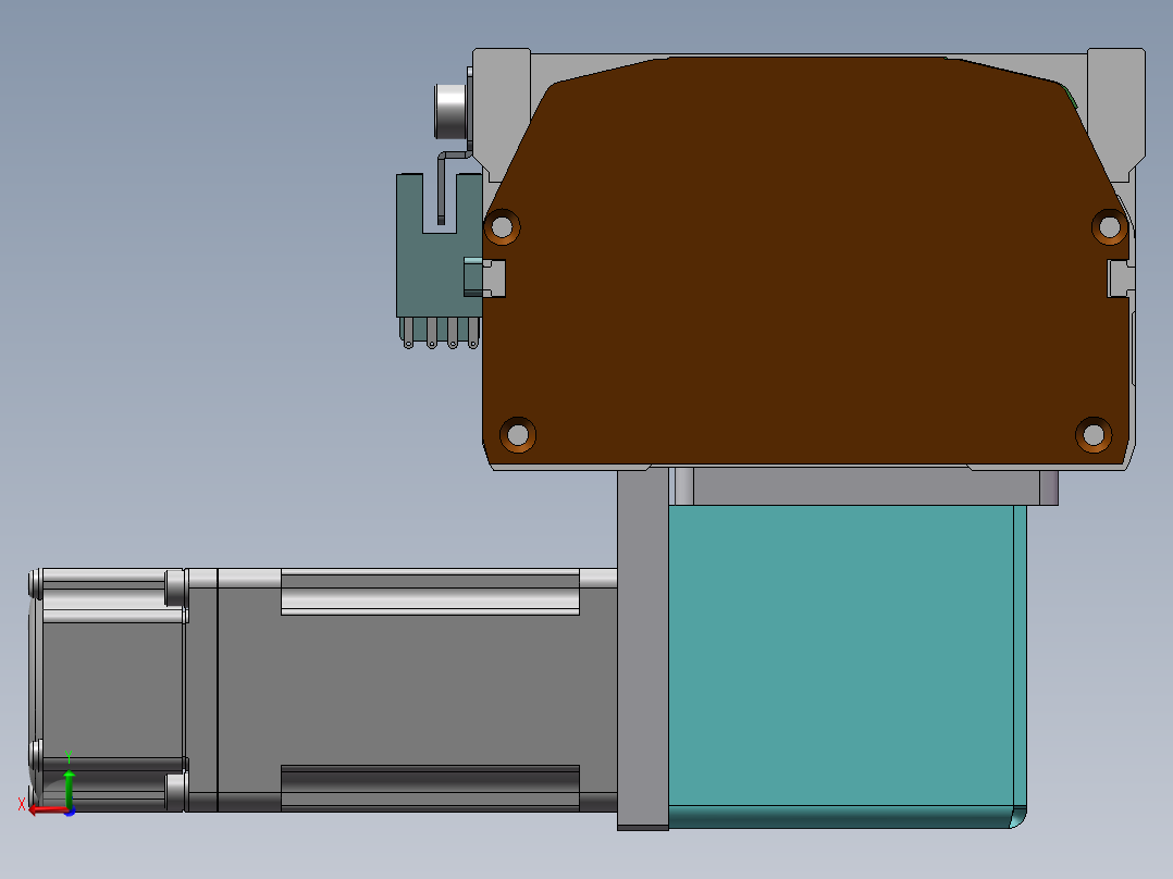 MTB同步带半封闭MTB10-LD-100W后视图