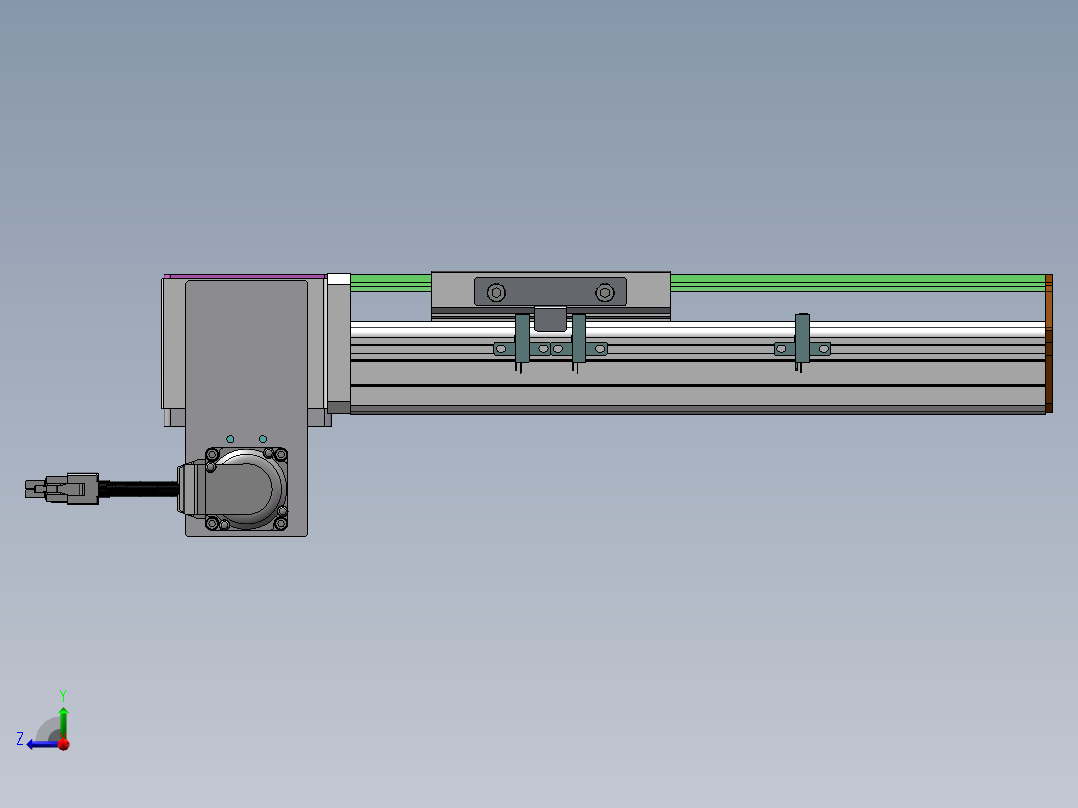 MTB同步带半封闭MTB10-LD-100W右视图