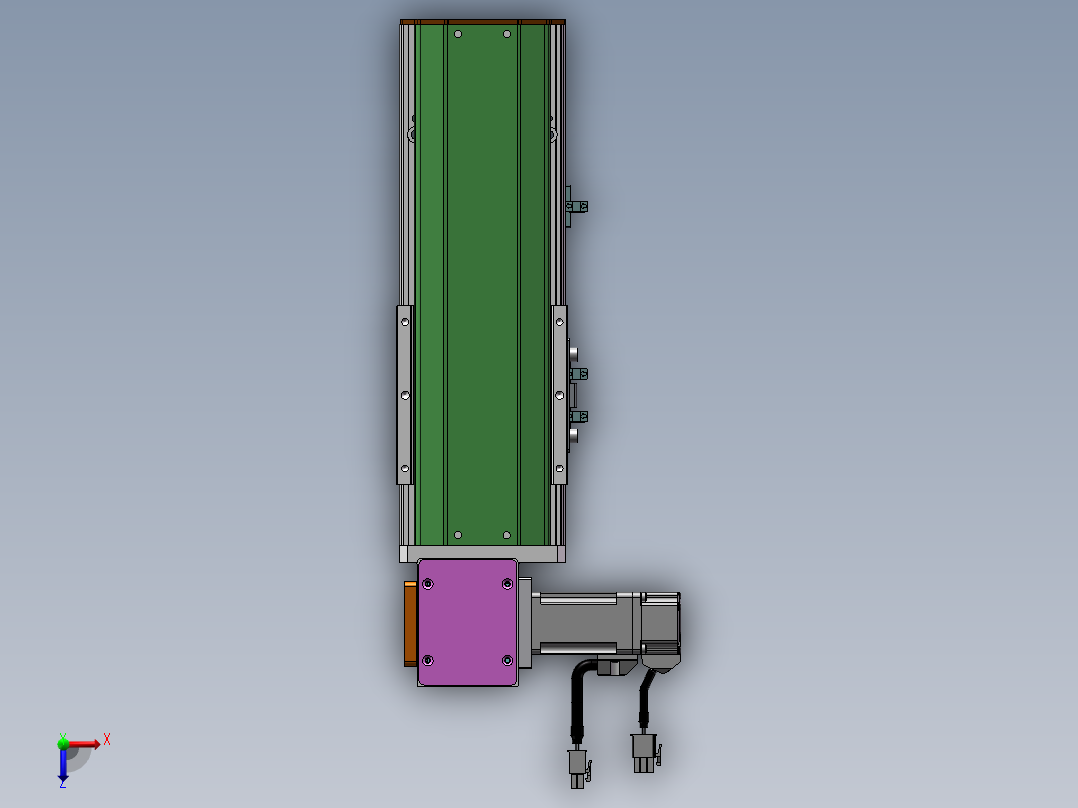MTB同步带半封闭MTB10-LD-100W俯视图