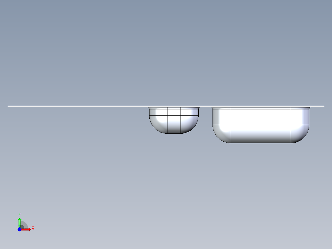 水槽、不锈钢水槽(123)前视图