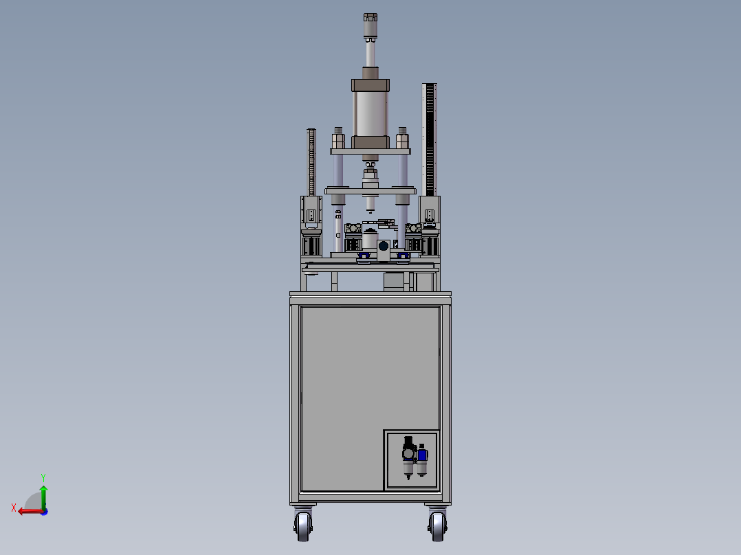 轴承自动压装设备sw19可编辑后视图