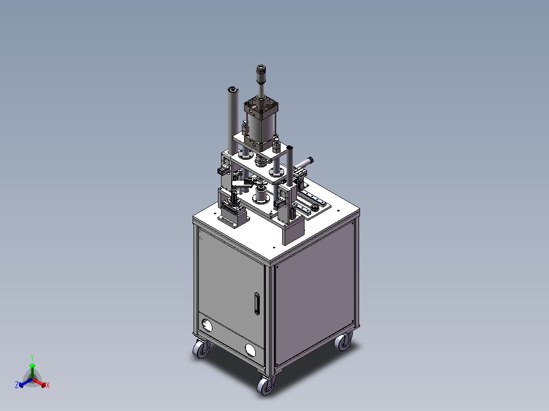 轴承自动压装设备sw19可编辑正等轴测图