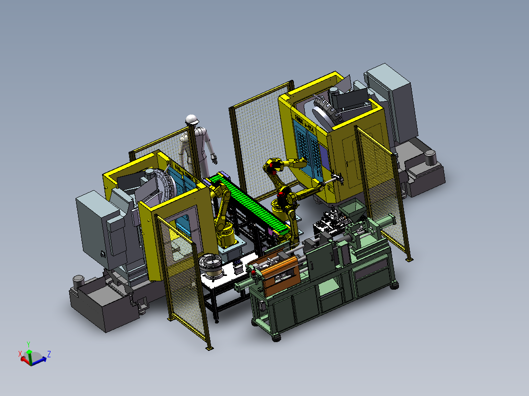 机器人自动压铸加工打磨单元sw20