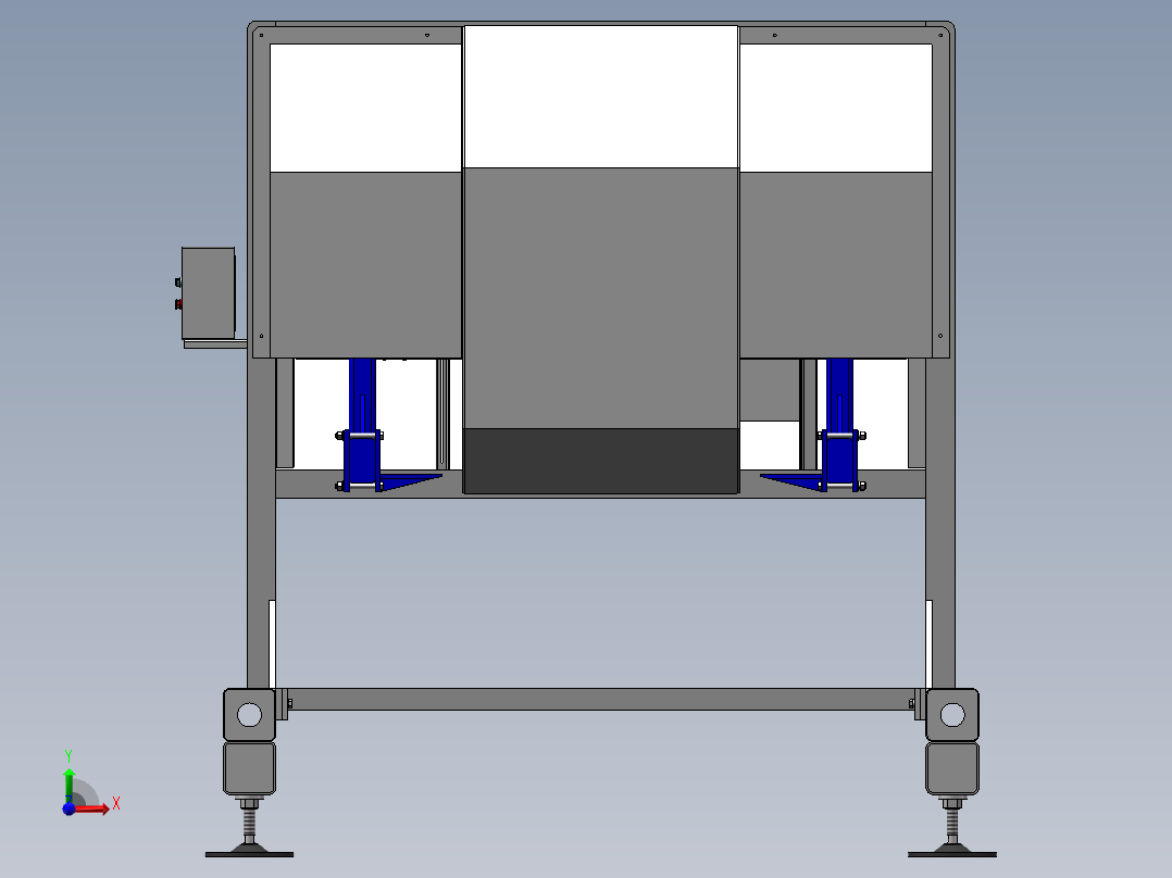 托盘库推车sw12可编辑前视图