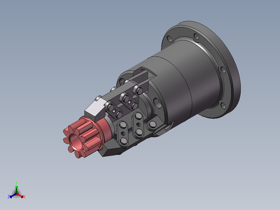 机械爪设计模型（需要特征识别）正等轴测图