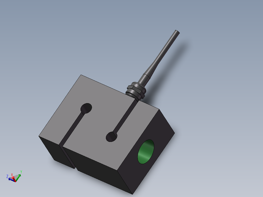 4款S型拉力称重传感器模型573103主视图