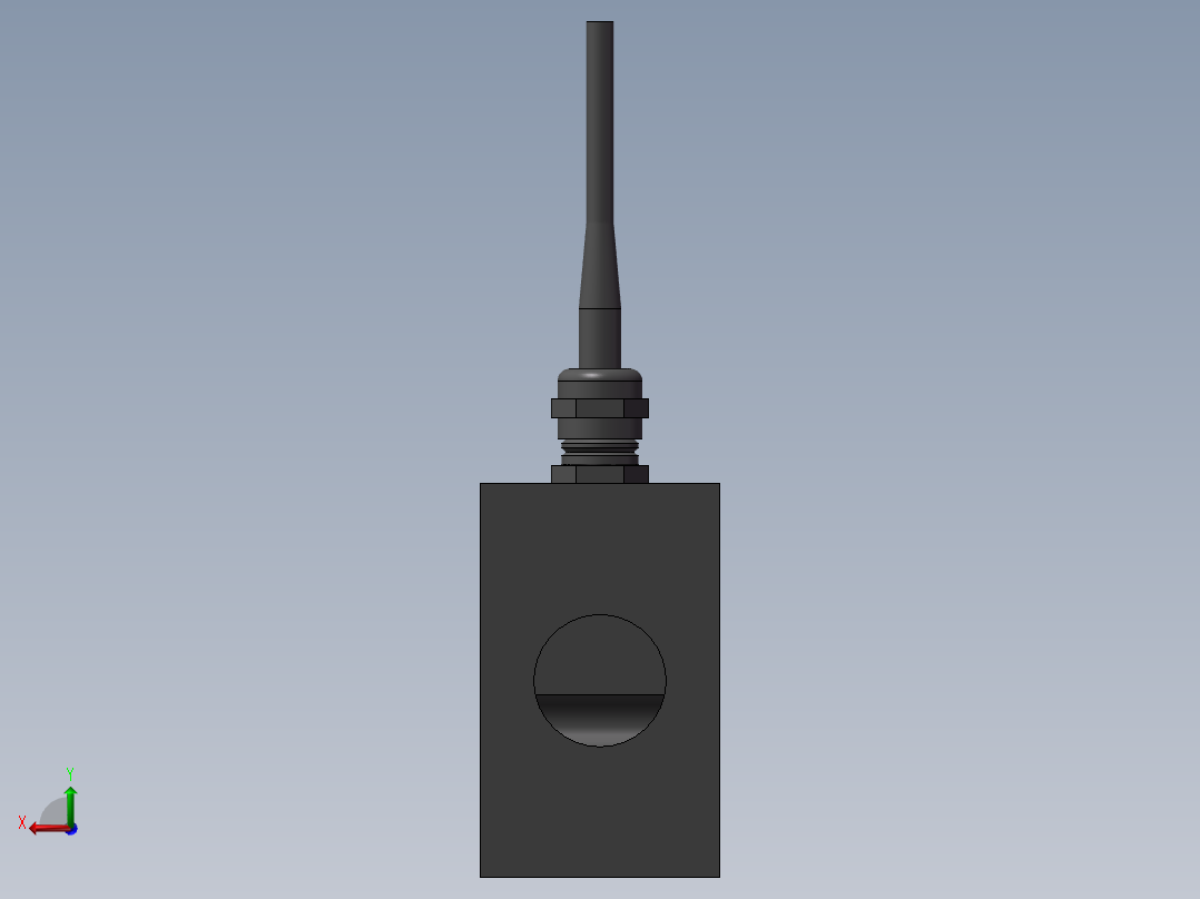 4款S型拉力称重传感器模型573103后视图