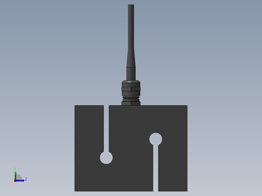4款S型拉力称重传感器模型573103左视图