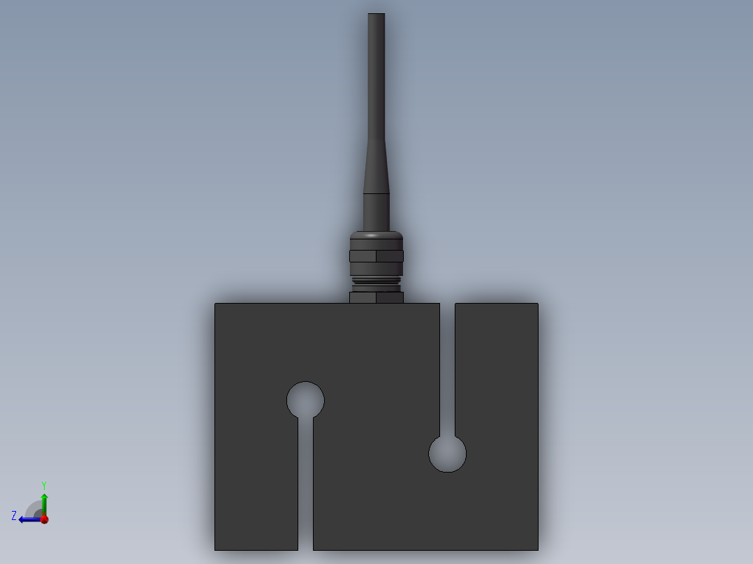4款S型拉力称重传感器模型573103右视图