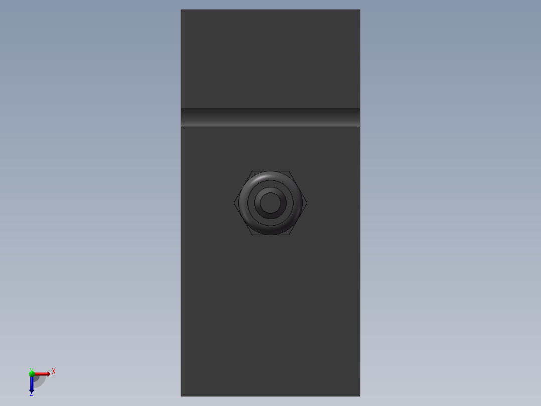 4款S型拉力称重传感器模型573103俯视图