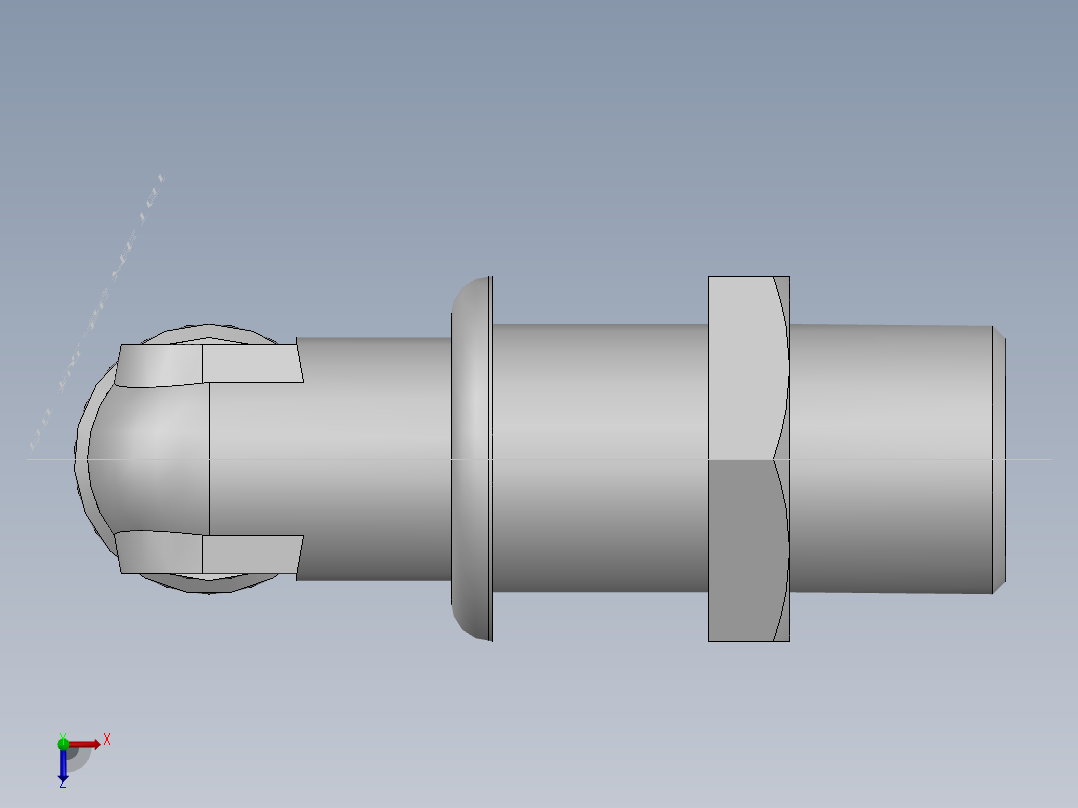 直角过板接头、6D9-20LN俯视图
