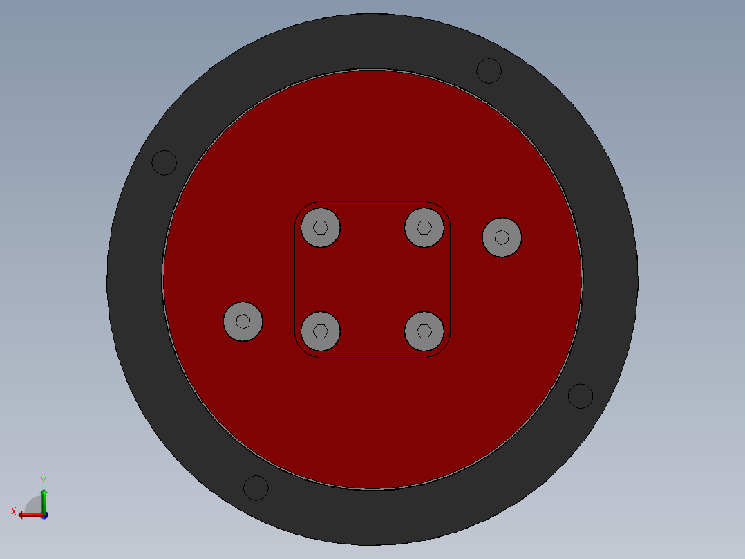 摆线减速器、摆线针轮减速器、减速器(4)后视图