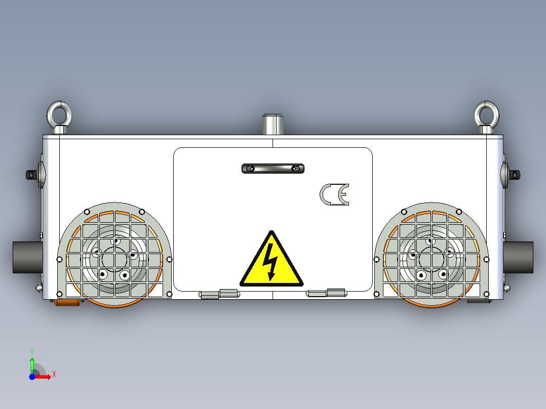 带液压拖车架的转运车前视图