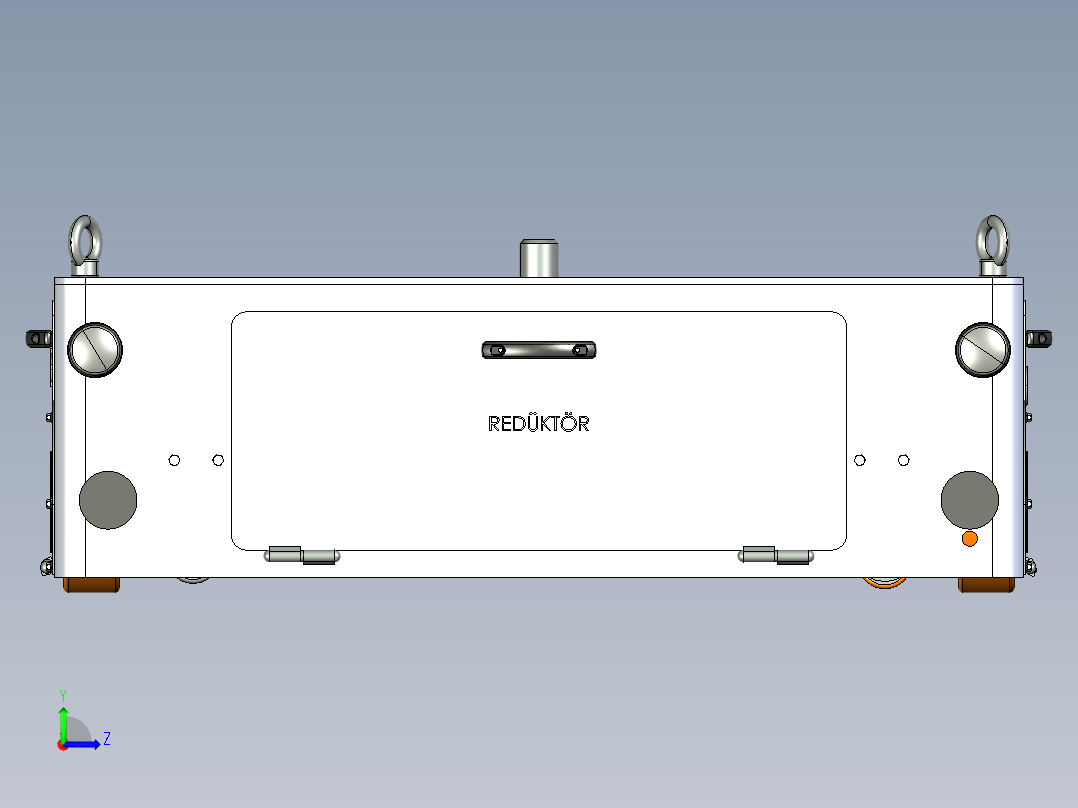 带液压拖车架的转运车左视图