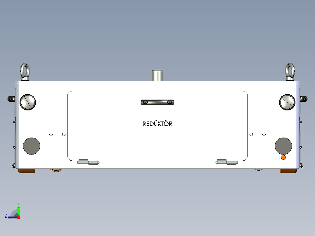 带液压拖车架的转运车右视图