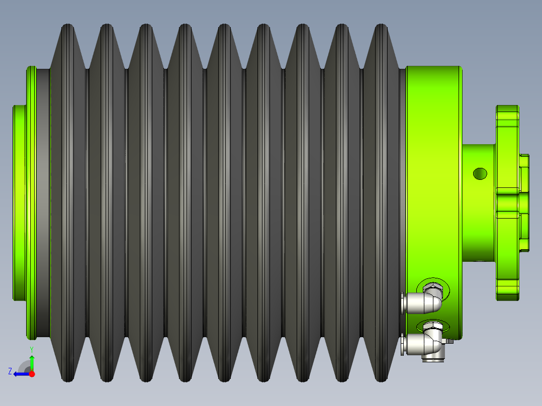 浮动力控模型右视图