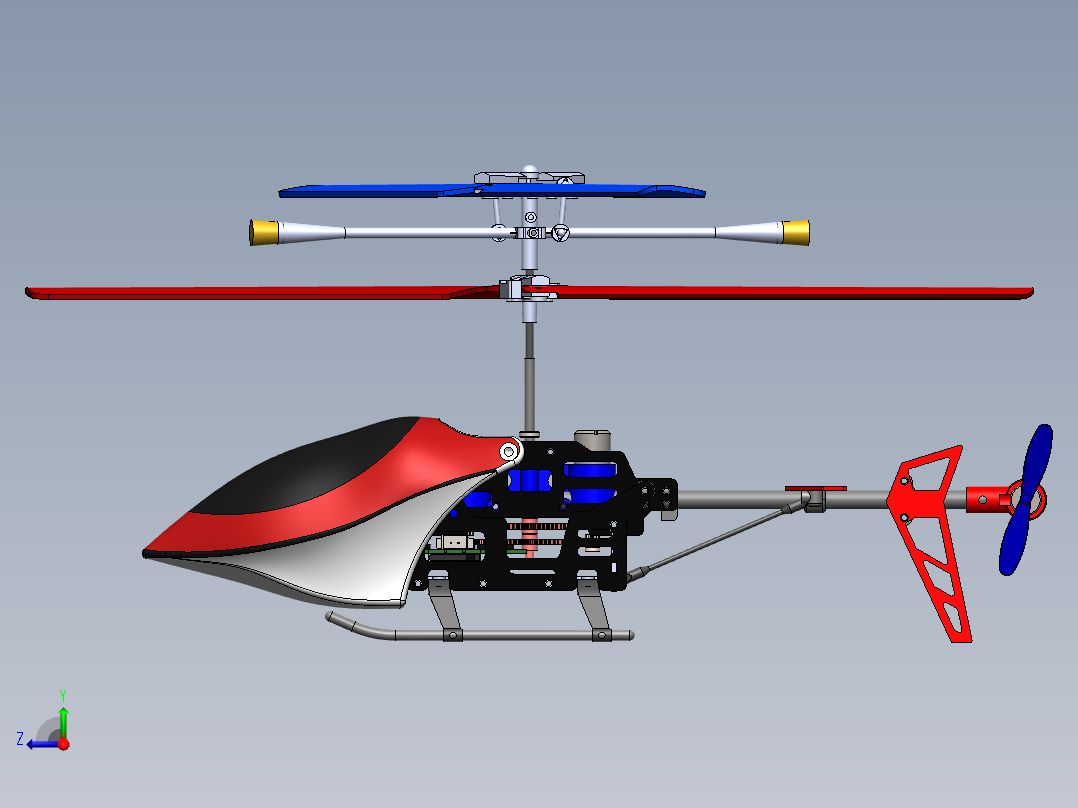 直升机(18)右视图