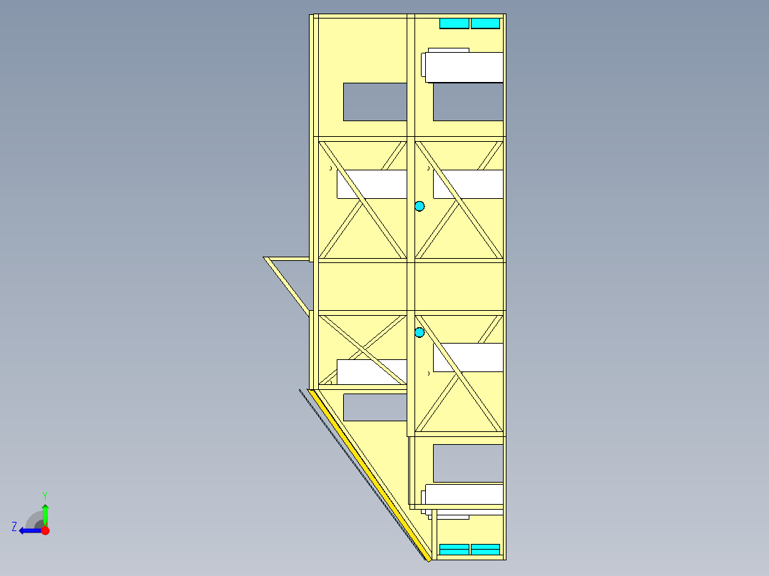 B2004613-OCP 木制数据中心模块右视图