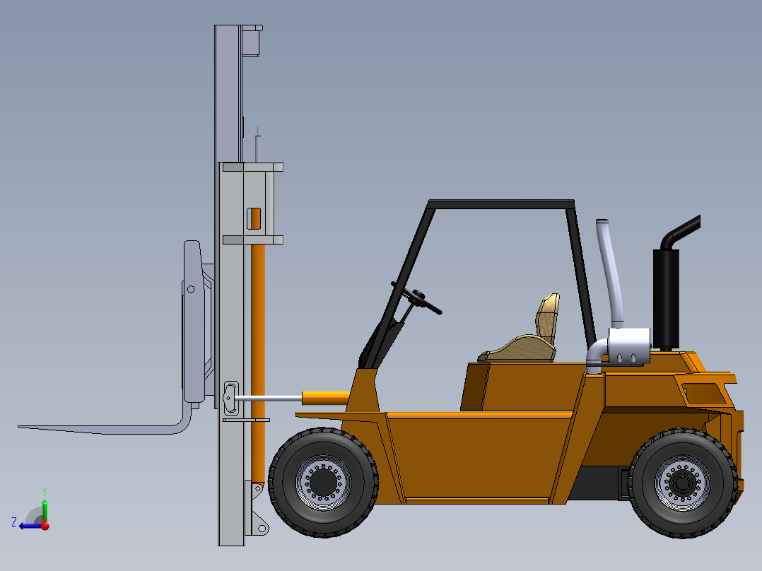 叉车、 叉车 SW STP(2)右视图