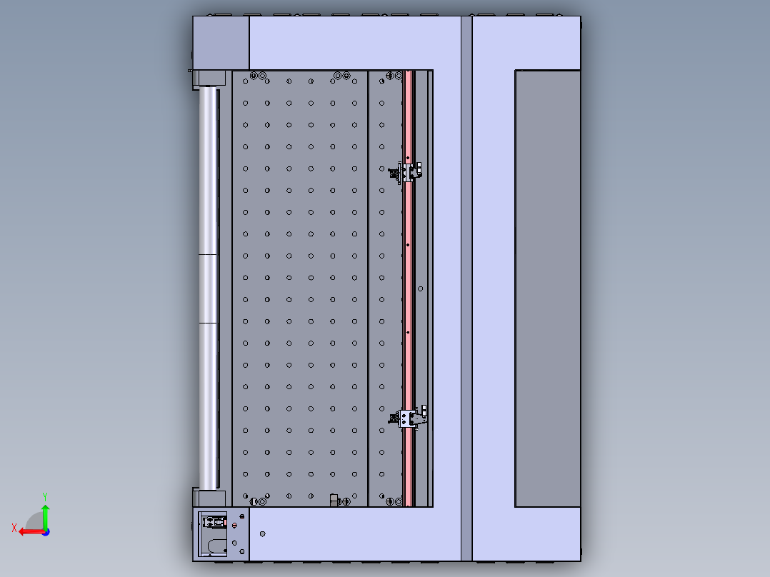 CNC数控小功率碳纤维切割机 XT后视图