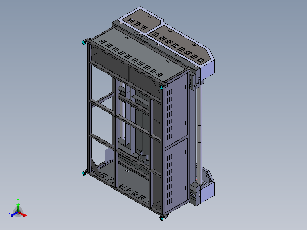 CNC数控小功率碳纤维切割机 XT正等轴测图
